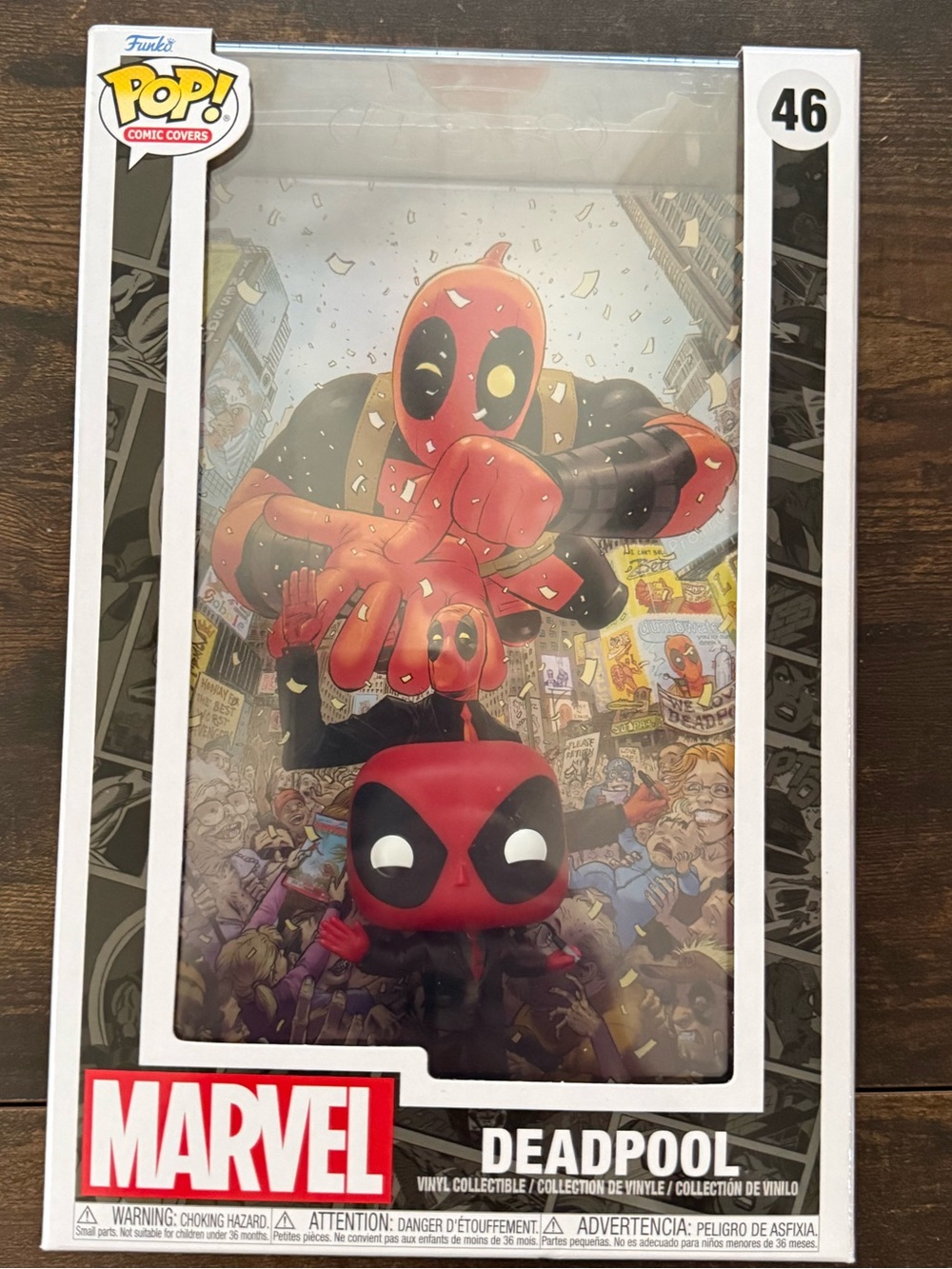 Funko Pop! Marvel Deadpool Comic Cover Figure - Red, Black